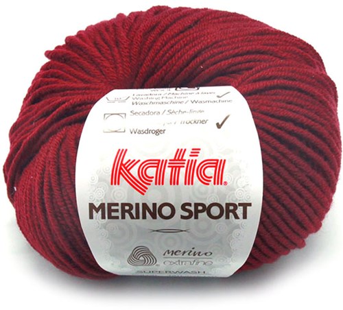Katia Merino Sport 022 Dark burgundy red