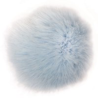 Rico Kunst Fell Pompon Medium 22 Iceblue