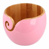 Scheepjes Yarn Bowl African sandalwood Pink 17.5x12cm-2