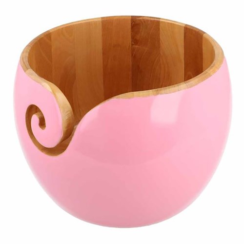 Scheepjes Yarn Bowl African sandalwood Pink 17.5x12cm-2