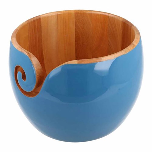 Scheepjes Yarn Bowl African sandalwood Blue 17.5x12cm-2