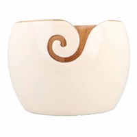 Scheepjes Yarn Bowl African sandalwood Ivory 17.5x12cm