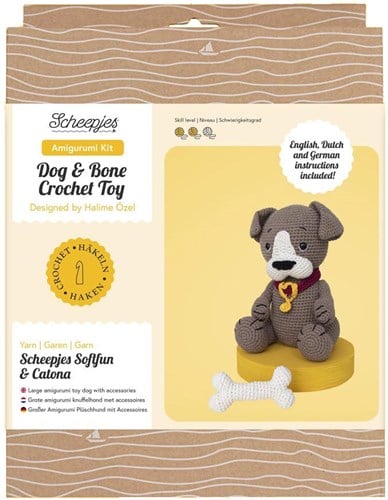 Scheepjes Amigurumikit Dog & Bone Crochet