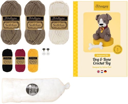 Scheepjes Amigurumikit Dog & Bone Crochet-3