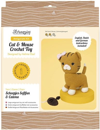 Scheepjes Amigurumikit Cat & Mouse Crochet