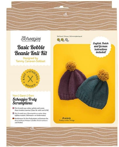 Scheepjes Basic Bobble Beanie Knitting Kit