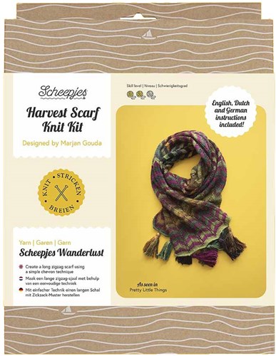 Scheepjes Harvest Scarf Knit Kit-2