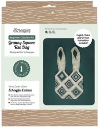 Scheepjes Beginner crochet kit Granny square bag blue