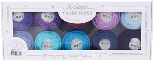 Scheepjes Candy Floss colour pack 10x20 gram Blueberry-2
