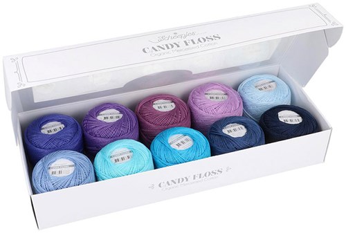 Scheepjes Candy Floss colour pack 10x20 gram Blueberry-3