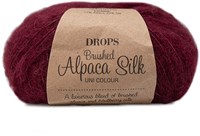 Drops Brushed Alpaca Silk Uni Colour 023 Wine Red