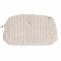 Scheepjes Project bag with zipper 24x16x8cm striped beige