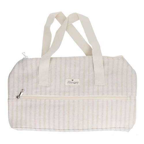 Scheepjes Knitting bag 45x16.5x19.5cm striped beige