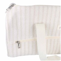 Scheepjes Knitting bag 45x16.5x19.5cm striped beige-2