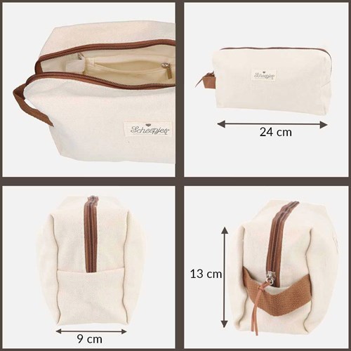 Scheepjes Pouch for accessories 24x13x9cm white-3