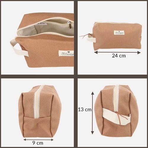 Scheepjes Pouch for accessories 24x13x9cm brown-3