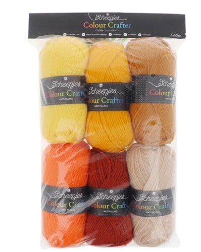 Scheepjes Colour Crafter Colour Pack 6x50g Clogs-3
