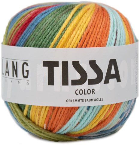 Lang Yarns Tissa Color 258 Multicolour orange/green/blue