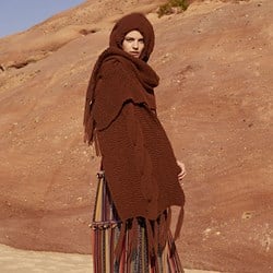 Wooladdicts Boho Soul Hooded Scarf Knit Kit