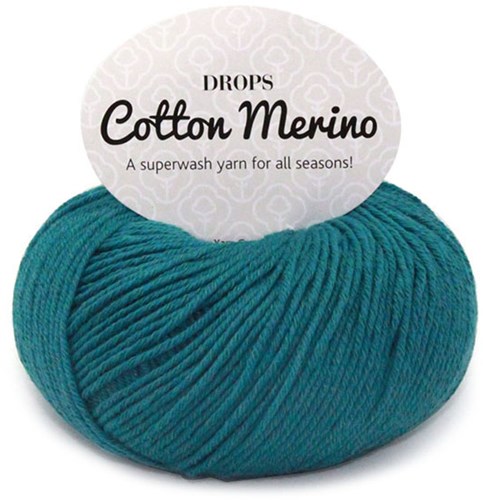 Drops Cotton Merino Uni Colour 26 Storm Blue