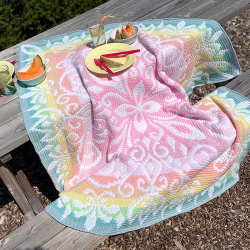 Blanket Fleur Yarn kit 004 Ice Cream - Without Pattern-2