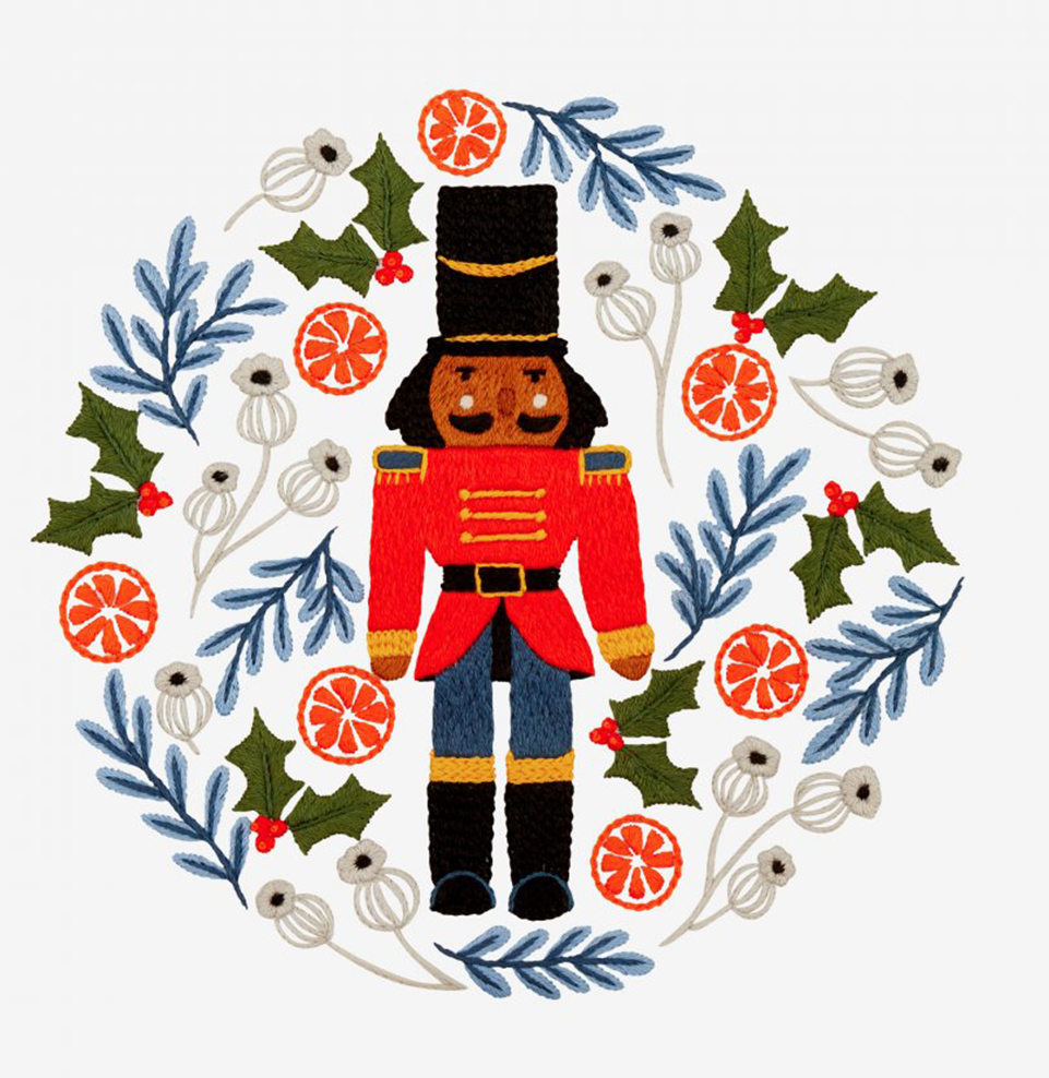 Embroidery Pattern Christmas Nutcracker Yarnplaza