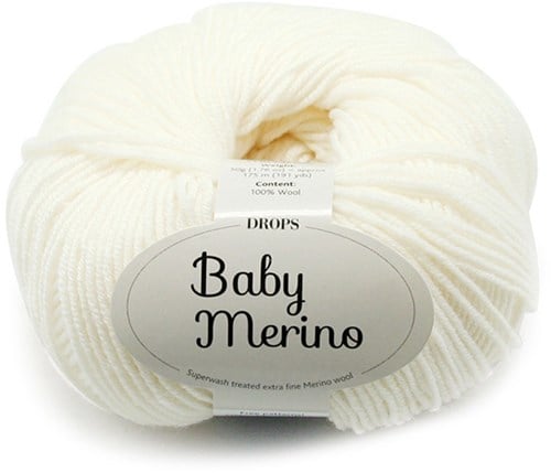 Drops Baby Merino Uni Colour 002 Natural