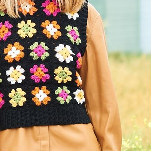 Stylecraft Special DK Granny Square Tank Tops Crochet pattern-2