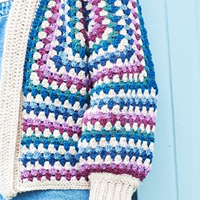 Stylecraft Granny Hexagon Cardigans Crochet pattern-2