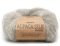 Drops Brushed Alpaca Silk Uni Colour 002 Light-grey