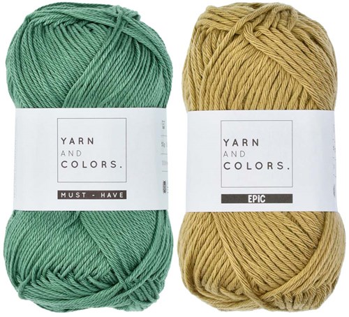 Yarn and Colors Shower Pouf Crochet Kit 089 Gold