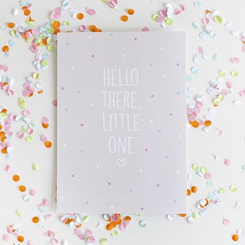 Yarnplaza Postcard - Hello there, little one!