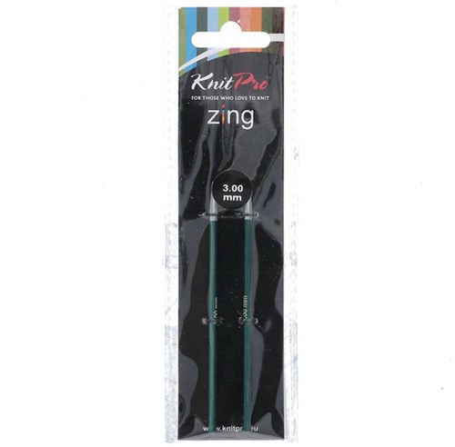KnitPro Zing Short Interchangeable Circular Knitting Needles 3.00 mm