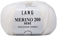 Lang Yarns Merino 200 Bebe 301 White