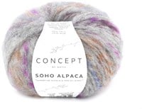 Katia Soho Alpaca 308 Light grey Multicoloured