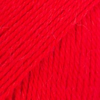 Drops Flora Uni Colour 33 Hot Red-2