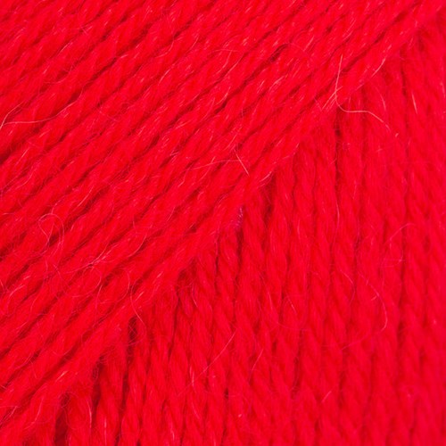 Drops Flora Uni Colour 33 Hot Red-2