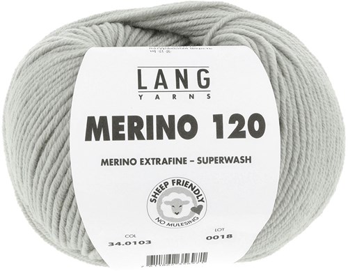 Lang Yarns Merino 120 0103 Light Grey