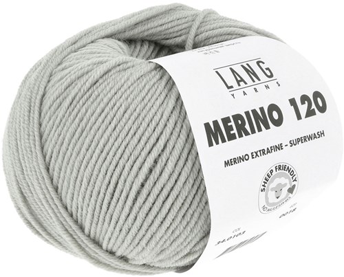 Lang Yarns Merino 120 0103 Light Grey-2