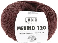 Lang Yarns Merino 120 0262 Burgundy Mélange