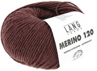 Lang Yarns Merino 120 0262 Burgundy Mélange-2