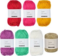 Yarn and Colors Colorful Christmas Bunting Crochet Kit 034 Deep Cerise-3