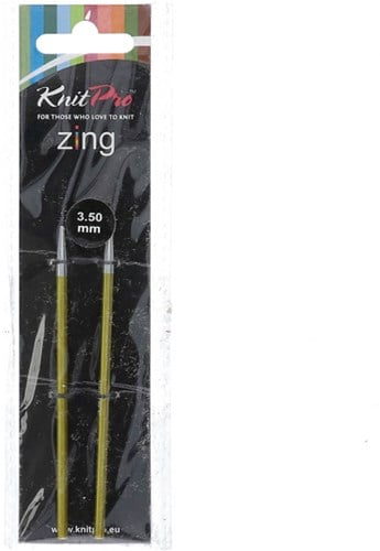 KnitPro Zing Short Interchangeable Circular Knitting Needles 3.50 mm