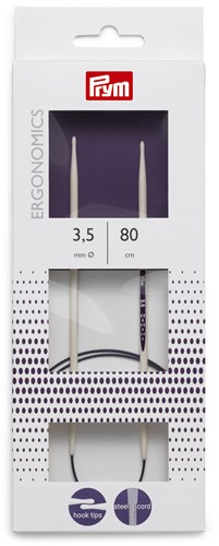 Prym Ergonomics Fixed Circular Knitting Needles 80 cm 3.50 mm