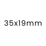 35 x 19 mm