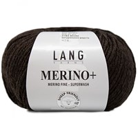 Lang Yarns Merino+ 0368 Dark Brown Mélange