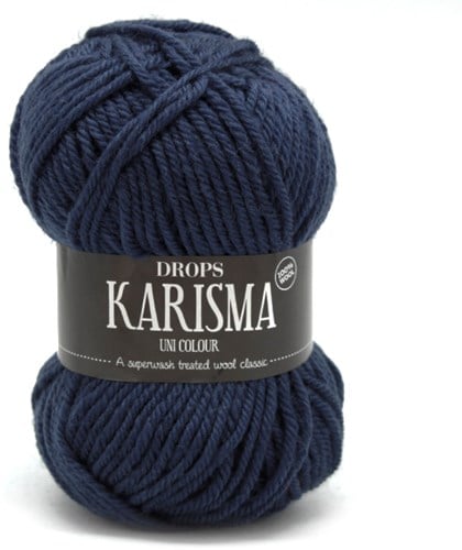 Drops Karisma Uni Colour 037 Dark-grey-blue