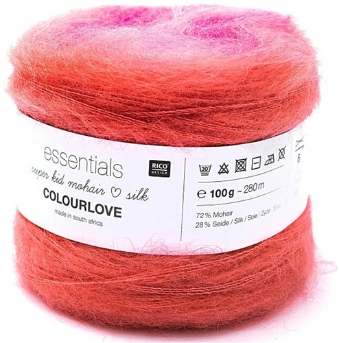 Rico Essentials Super Kid Mohair Silk Colourlove 11 Pink-2