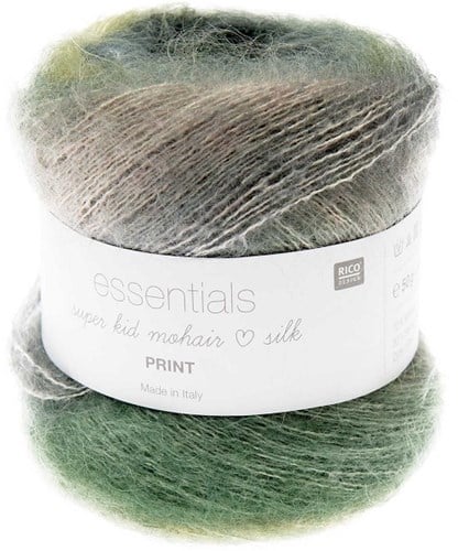 Rico Essentials Super Kid Mohair Loves Silk Print 010 Wood-3