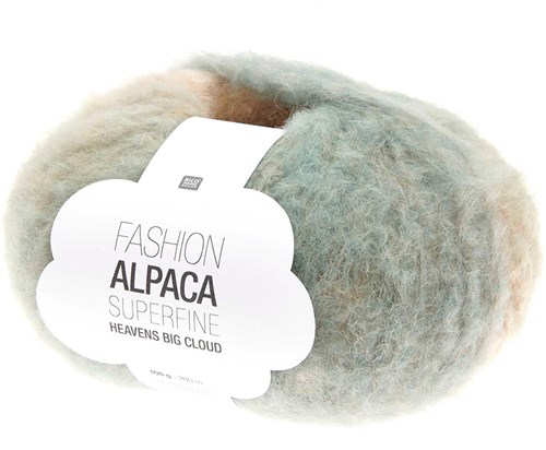 Rico Fashion Alpaca Superfine Heavens Big Cloud 004 Earthy Rainbow